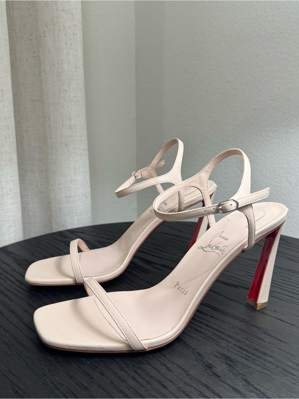 Christian Louboutin Condora 85 Sandals Nappa Leche 38